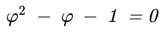 Proporción aúrea, ecuación segundo grado.