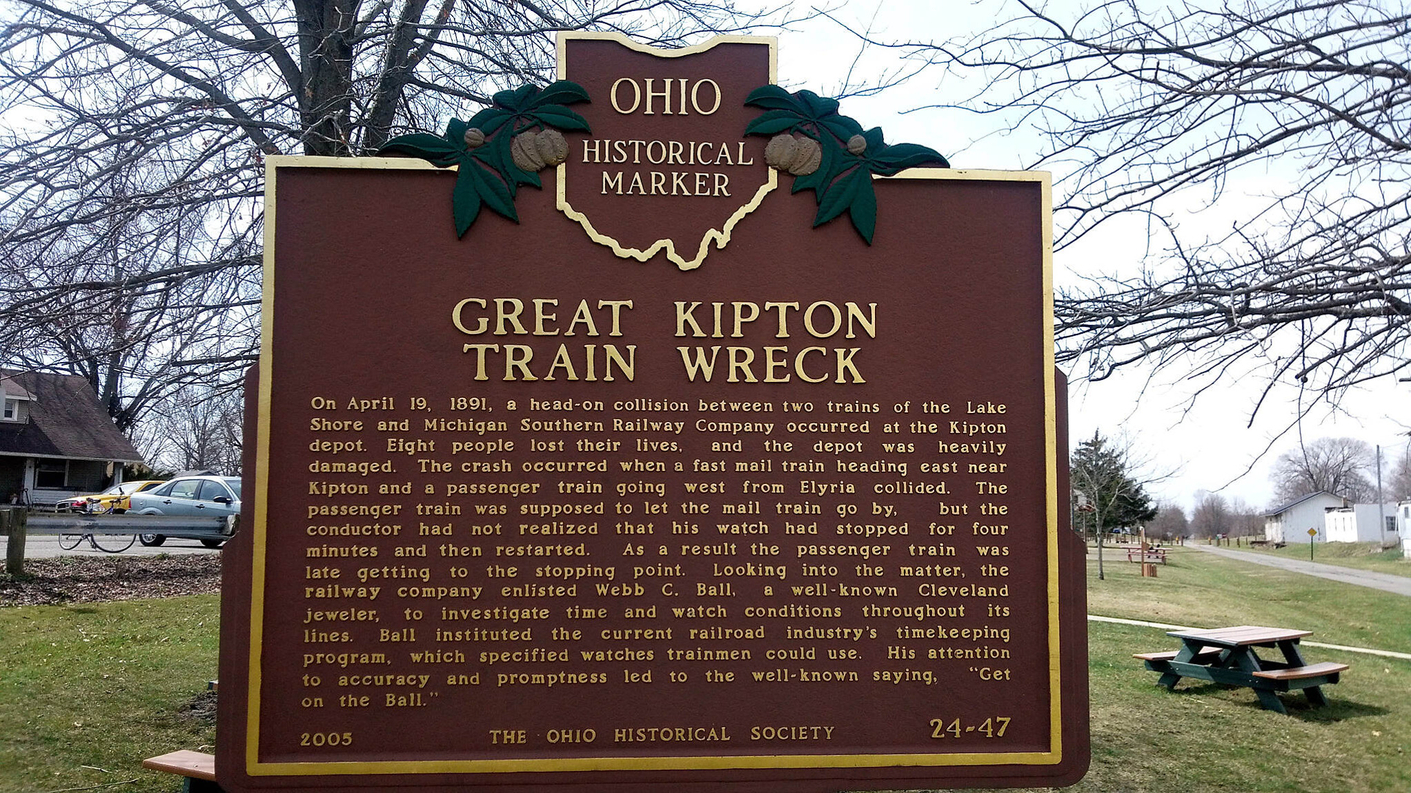Kipton train wreck.